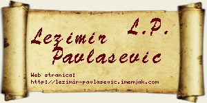Ležimir Pavlašević vizit kartica